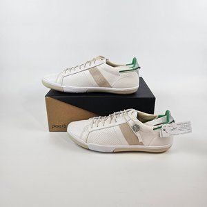 Plae Mulberry White Unisex Full Grain Leather Shoes